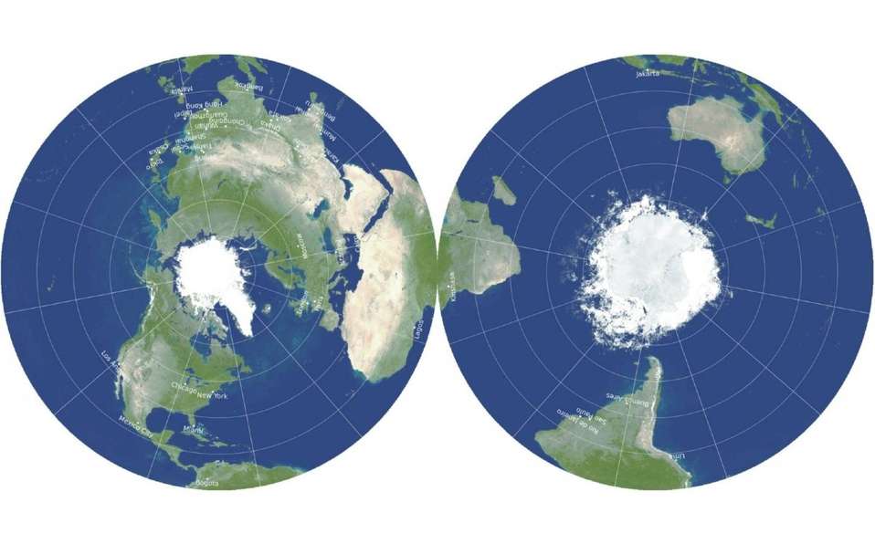 Crean cientificos nuevo mapa-mundi del planeta tierra