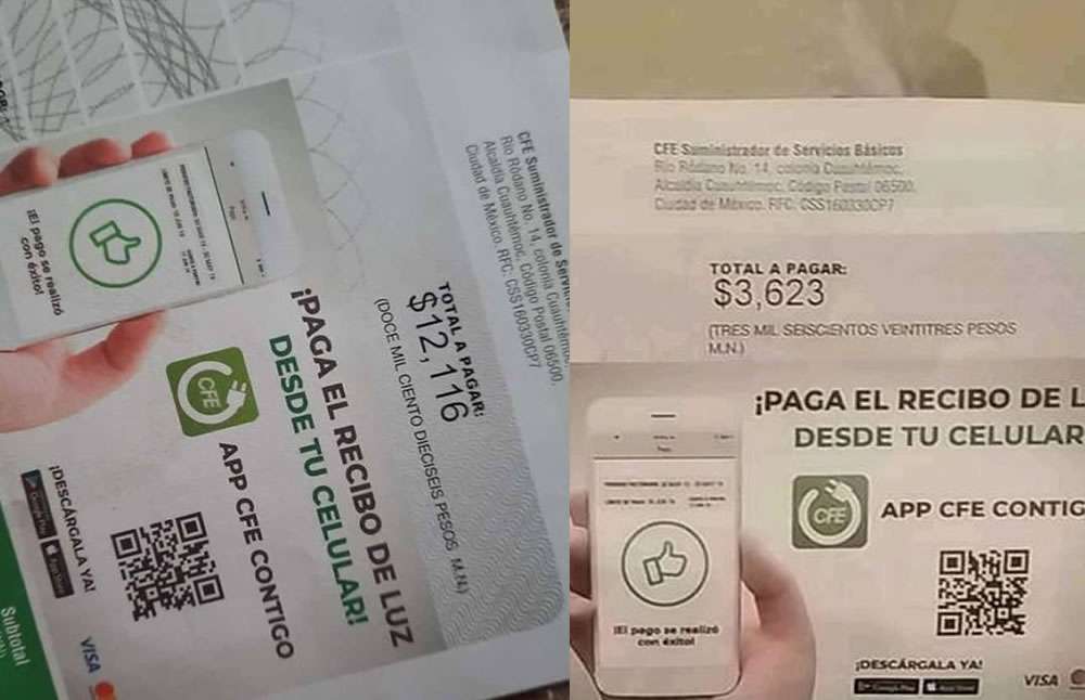 Con todo y apagones le llega recibo de luz de ¡12 mil 116 pesos!