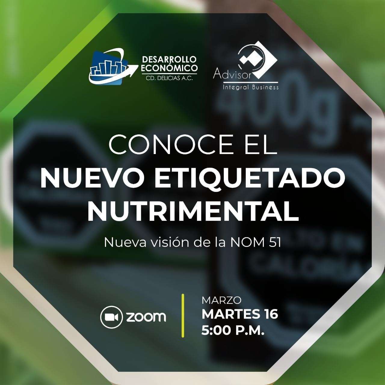 Invitan a capacitación sobre etiquetado en alimentos y bebidas