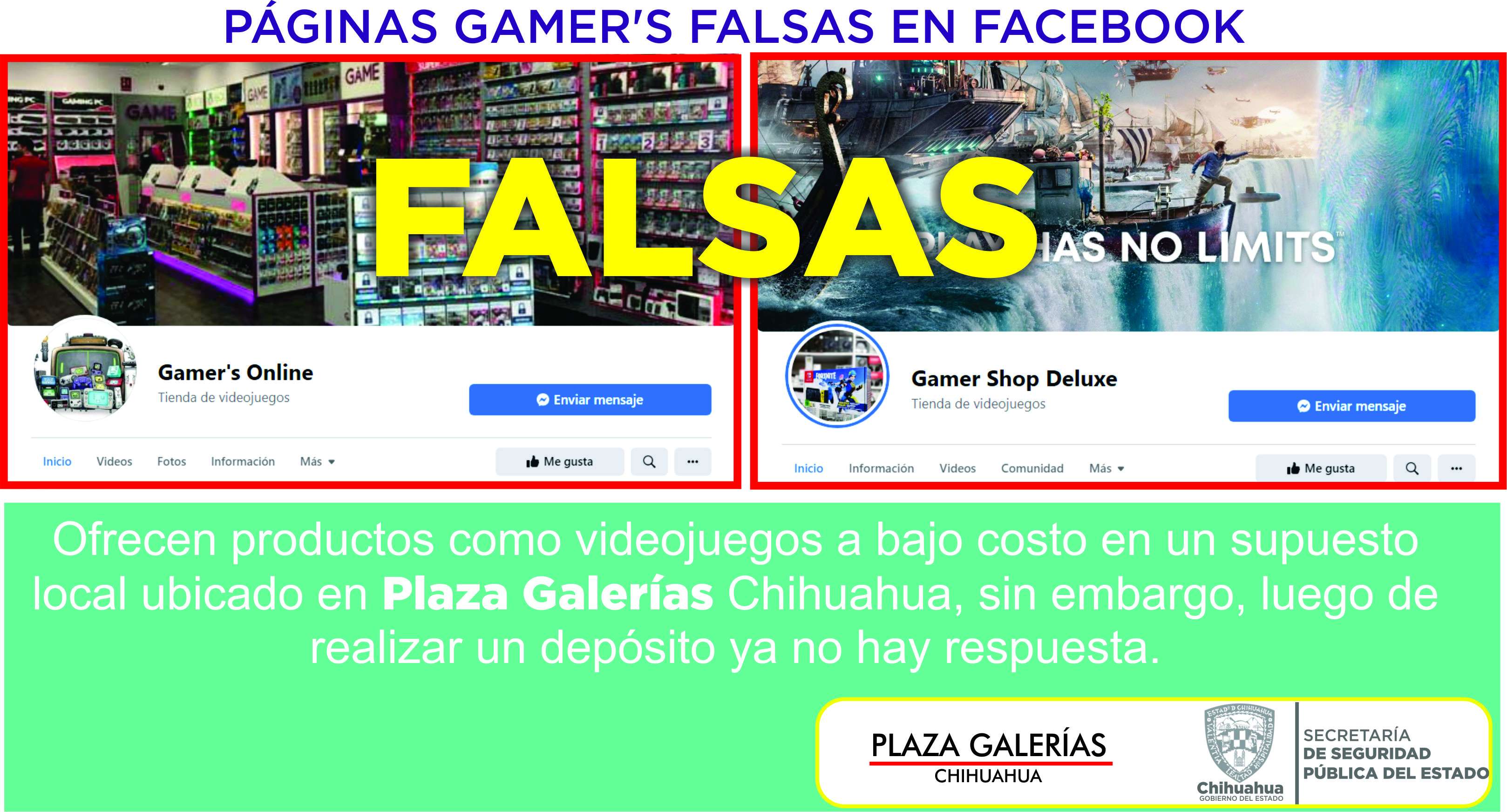 Alertan sobre páginas gamers falsas en facebook