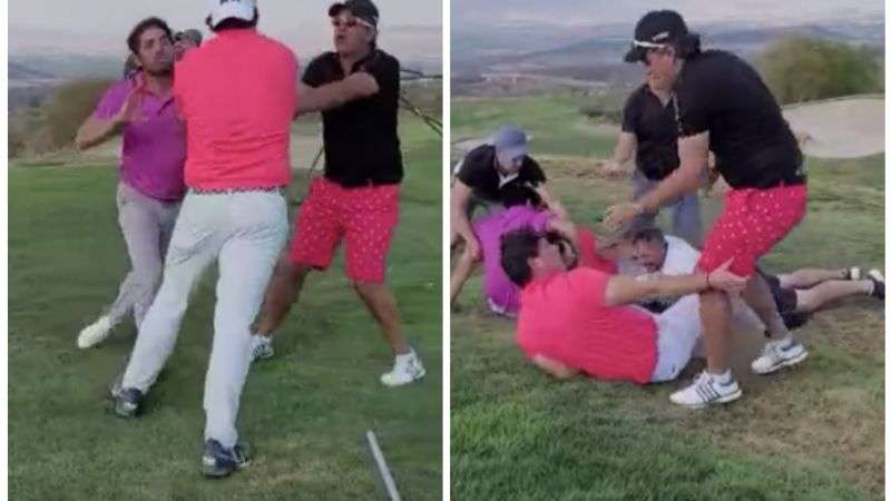 Se viraliza pelea campal en campo de golf