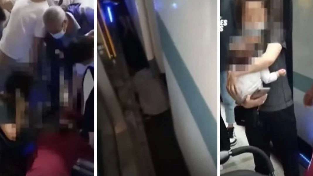 Rescatan a bebé de las vías del metro en china