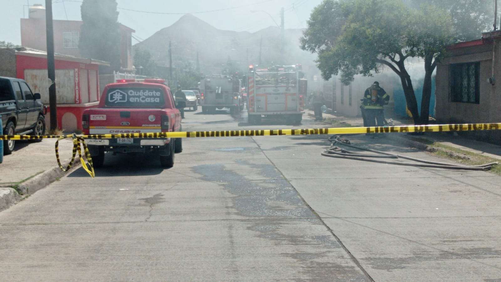 Se incendia picadero en la colonia villa vieja | La Opción de Chihuahua