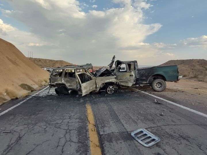 Deja cuatro heridos aparatoso choque en rúa a ojinaga