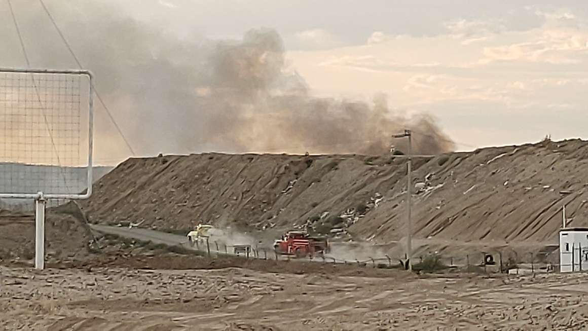 Se incendia relleno sanitario en ojinaga