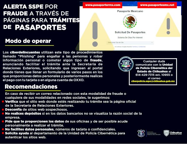 Alertan por fraude en pasaporte mexicano