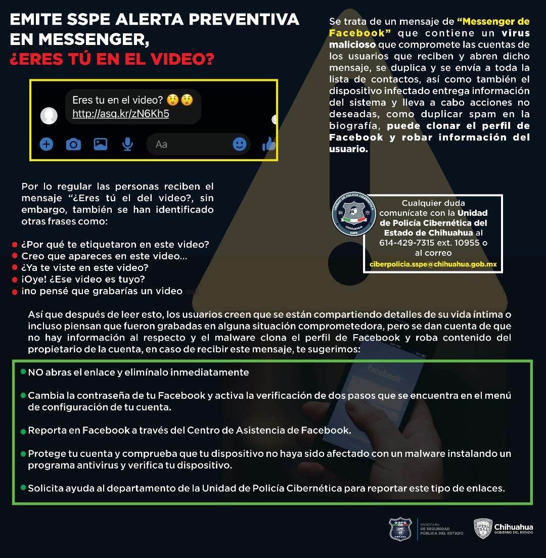 Alertan por messenger: eres tú el del video