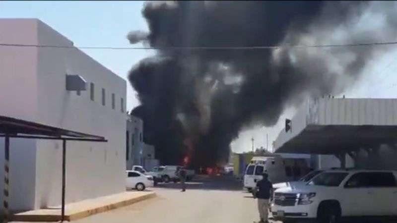 Vídeo: arden instalaciones de la fgr en culiacán tras explosión