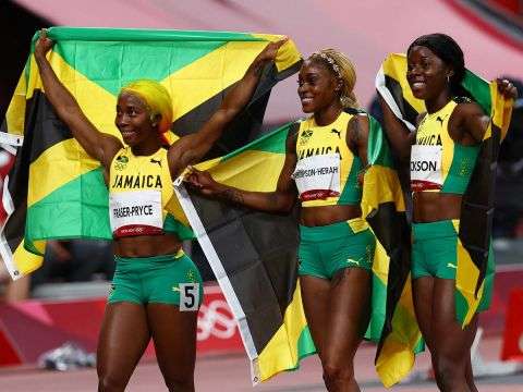 Se lleva jamaica el 1-2-3 en los 100 metros femenil