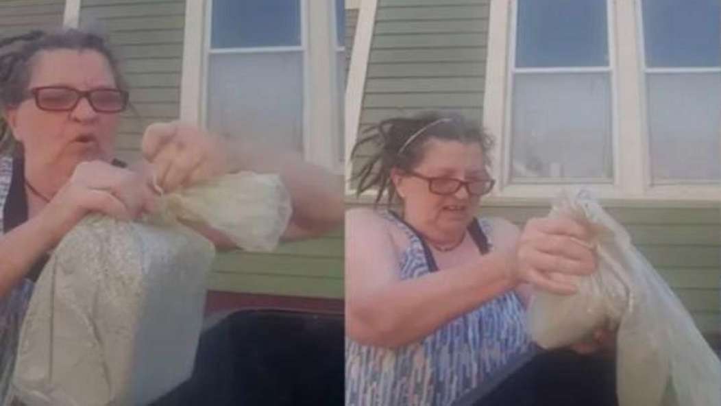 Video: tira las cenizas de su esposo a la basura