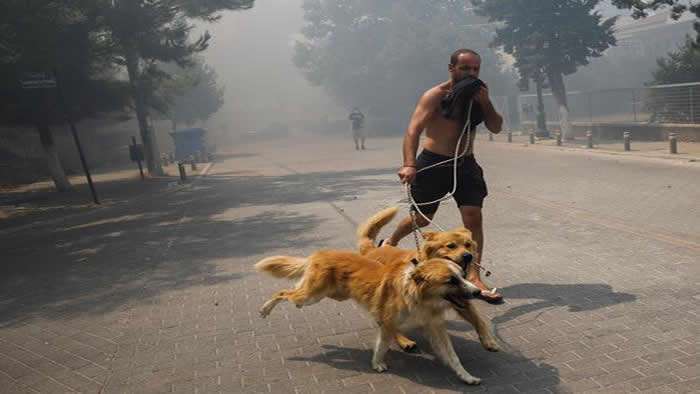 Siguen avanzando voraces incendios en grecia | La Opción de Chihuahua