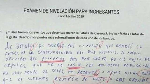 Maestra califica a alumno con un une por hacer examen con lenguaje inclusivo