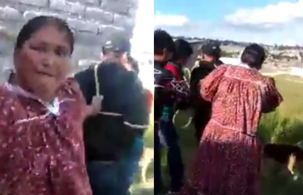 VIDEO: Regidora amarra a pareja de su hermana por casarse con otra mujer