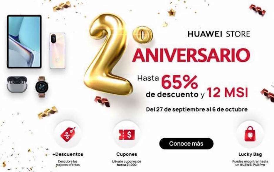 Celebra huawei 2 años de su e shop en méxico