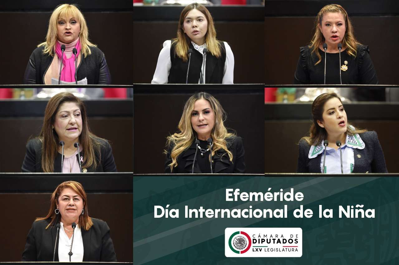 Cámara de diputados conmemora el día internacional de la niña