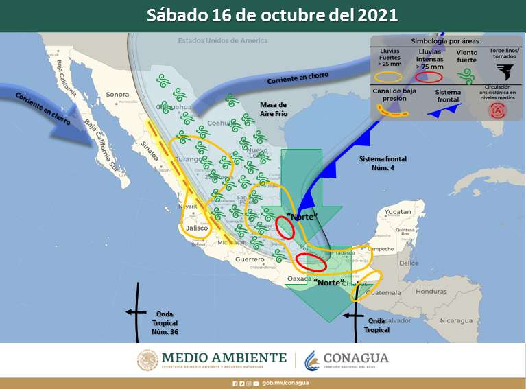 Frente frío 4 trae frío en mañanas y noches