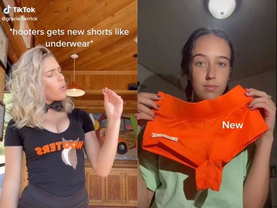 Comparan nuevo uniforme de hooters con ropa interior
