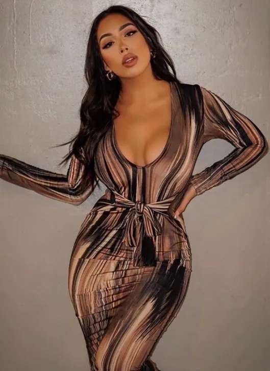 Un vestido que produce un efecto óptico se hace viral en tiktok