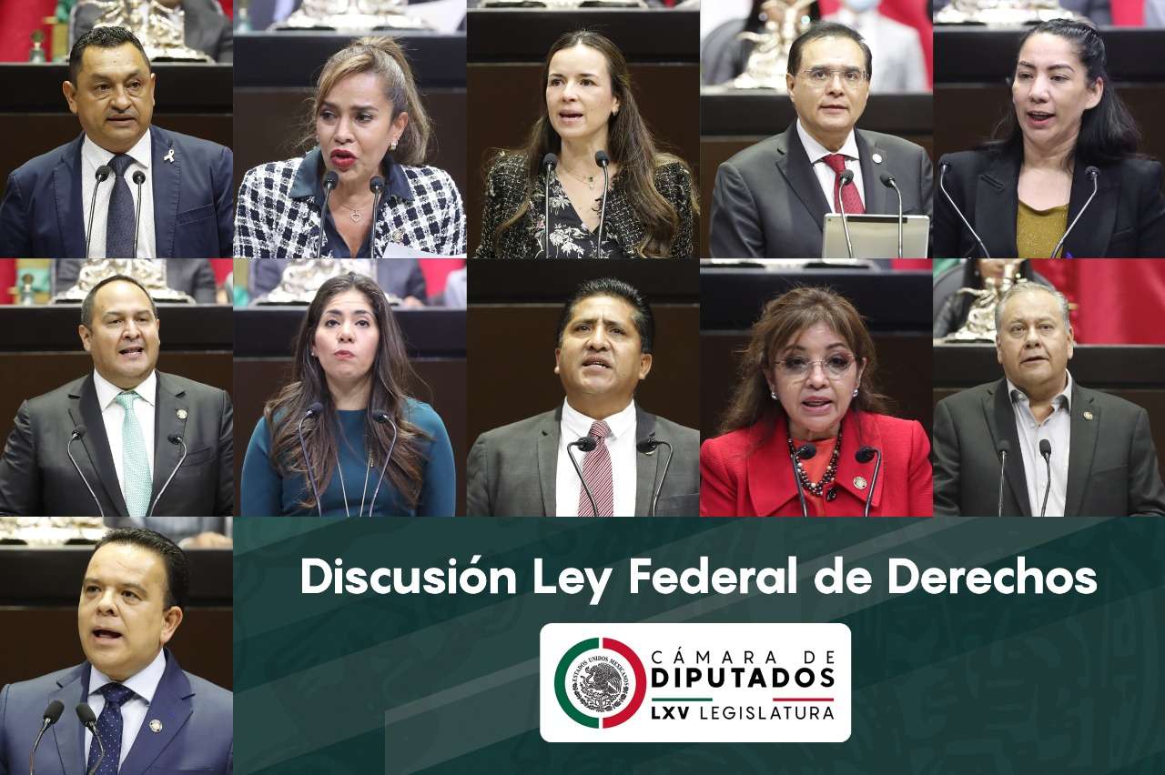 Expresan diputados posturas a favor y en contra de ley federal de derechos