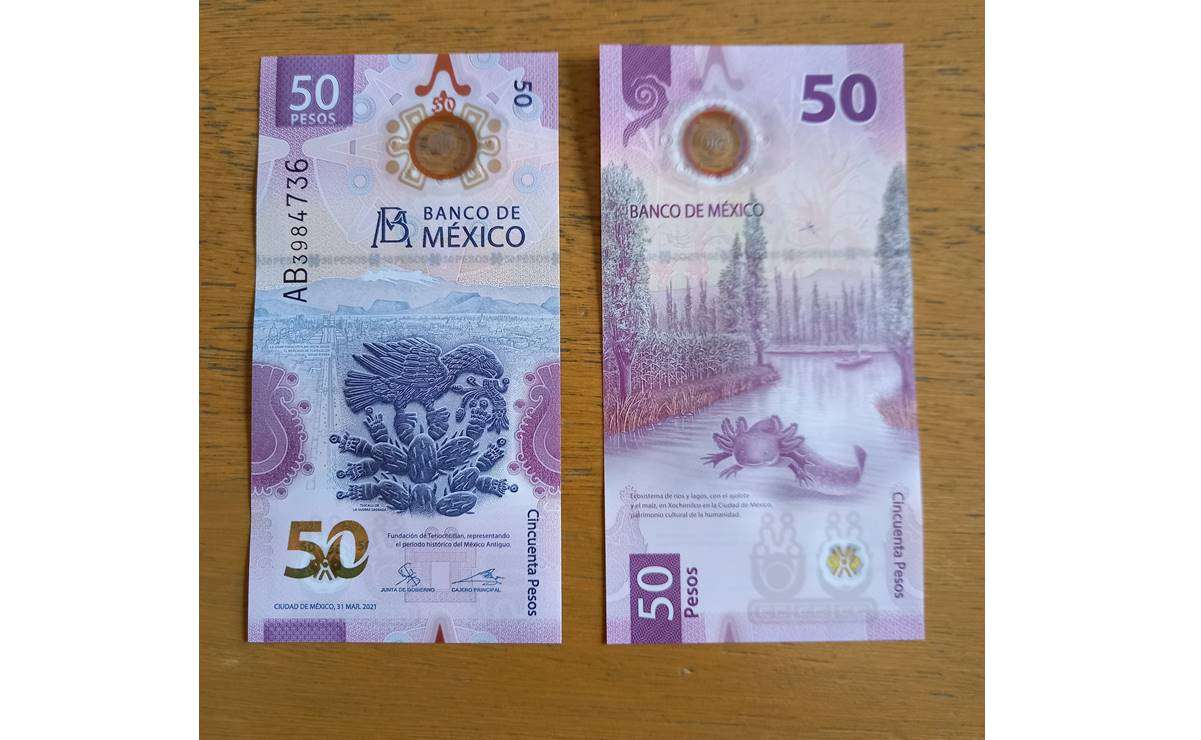 Lanzan nuevo billete de 50 pesos, con relieves y fluorescencia