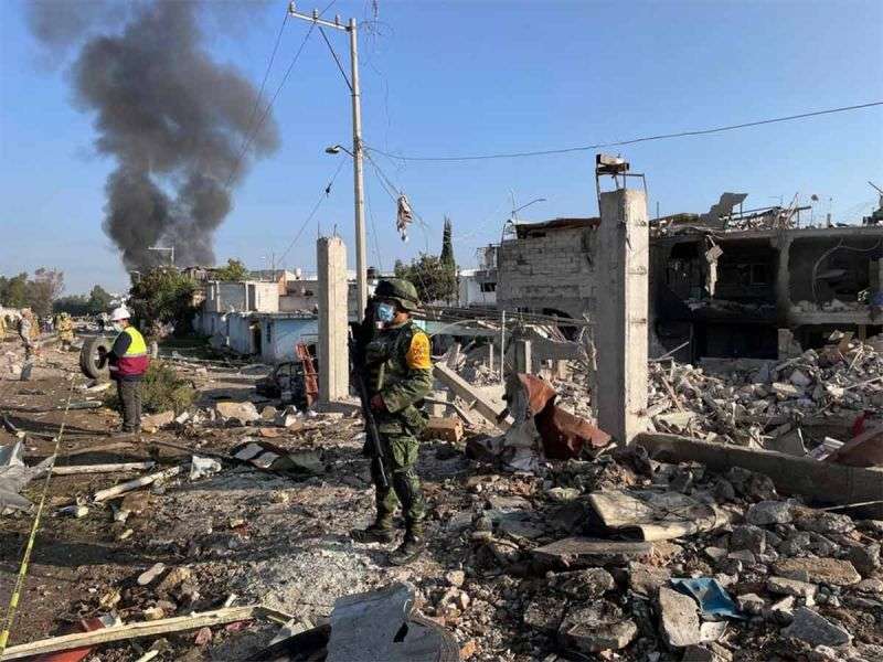 Ejército aplica plan dn-III tras explosión en gas lp en puebla