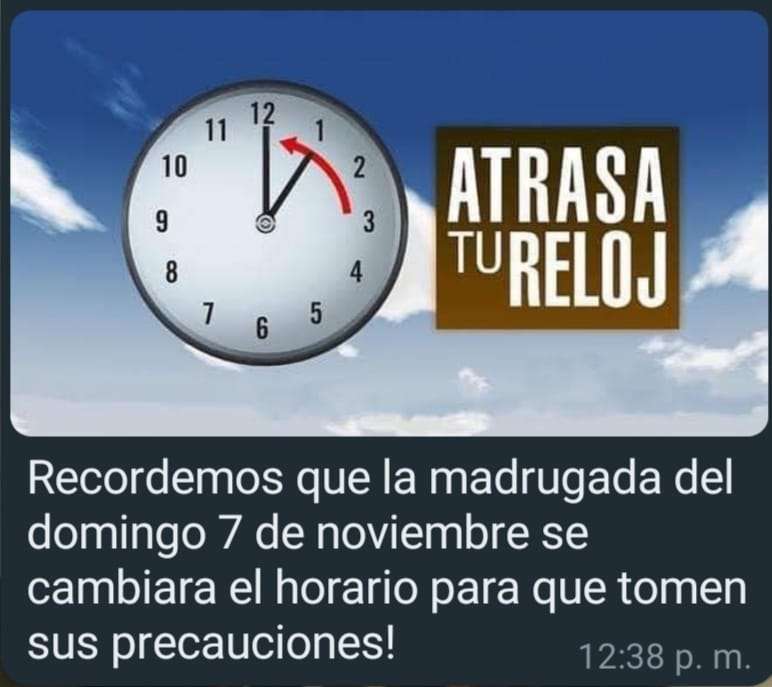 La frontera cambia de horario tome precauciones