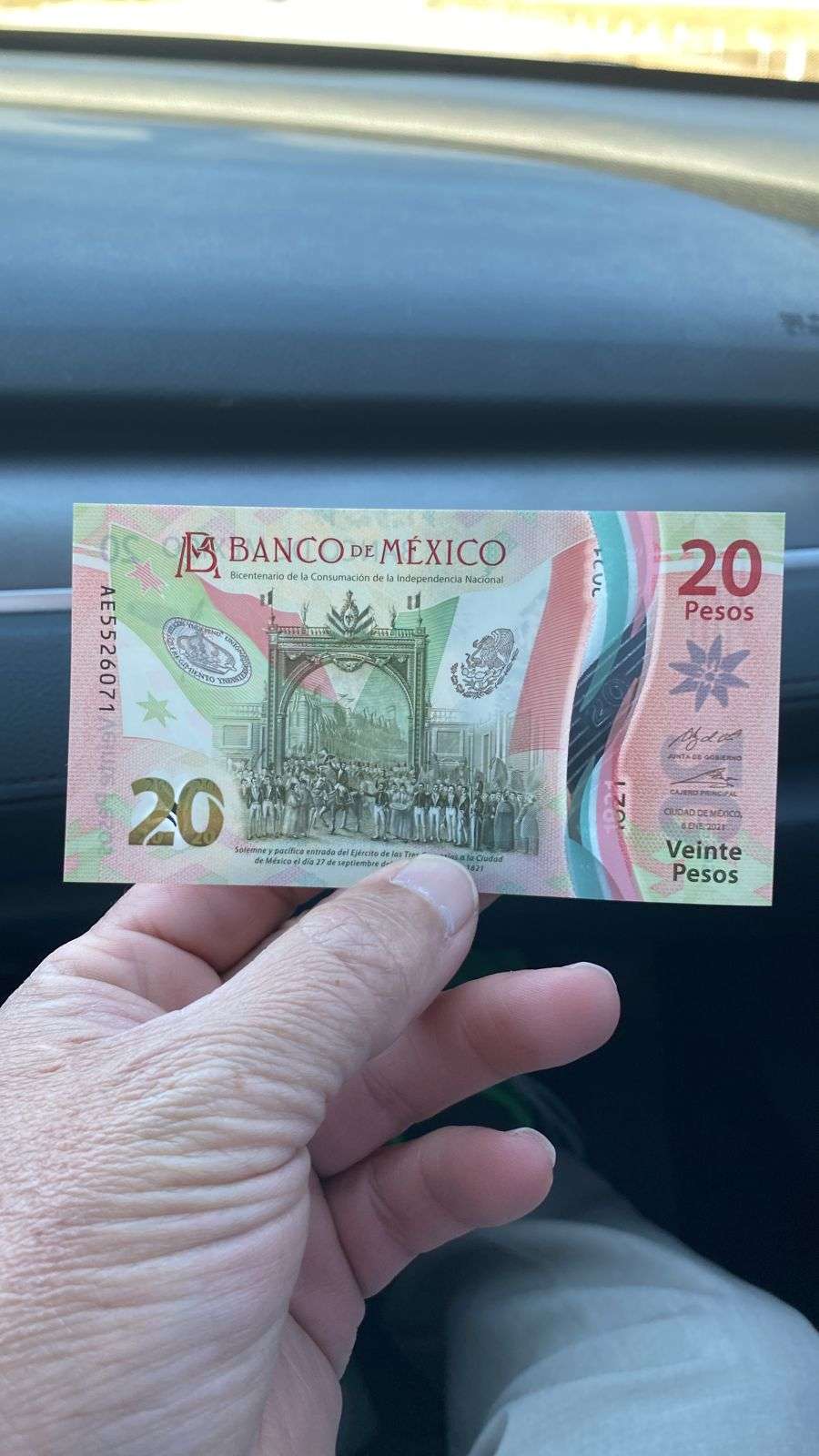 Causa sensación nuevo billete de 20 pesos