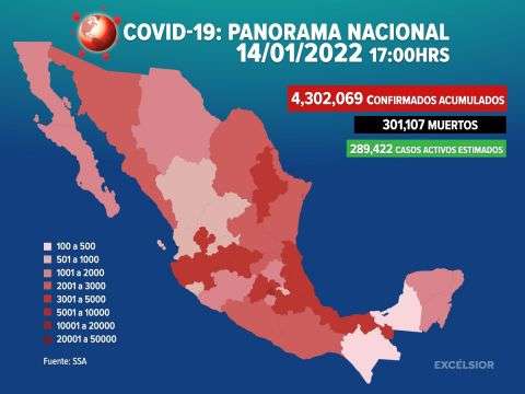 México rompe otra vez récord de contagios covid con 44 mil 293