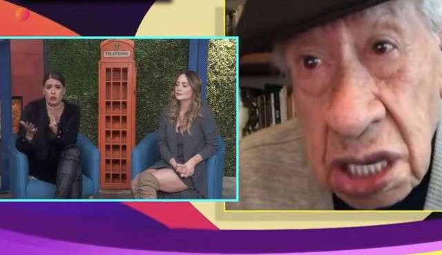 Ignacio lópez tarso interrumpe entrevista para halagar piernas de legarreta