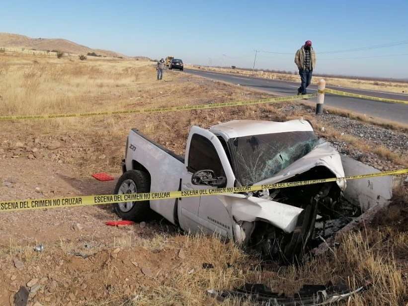 Muere joven en accidente carretero rumbo a ciudad juárez