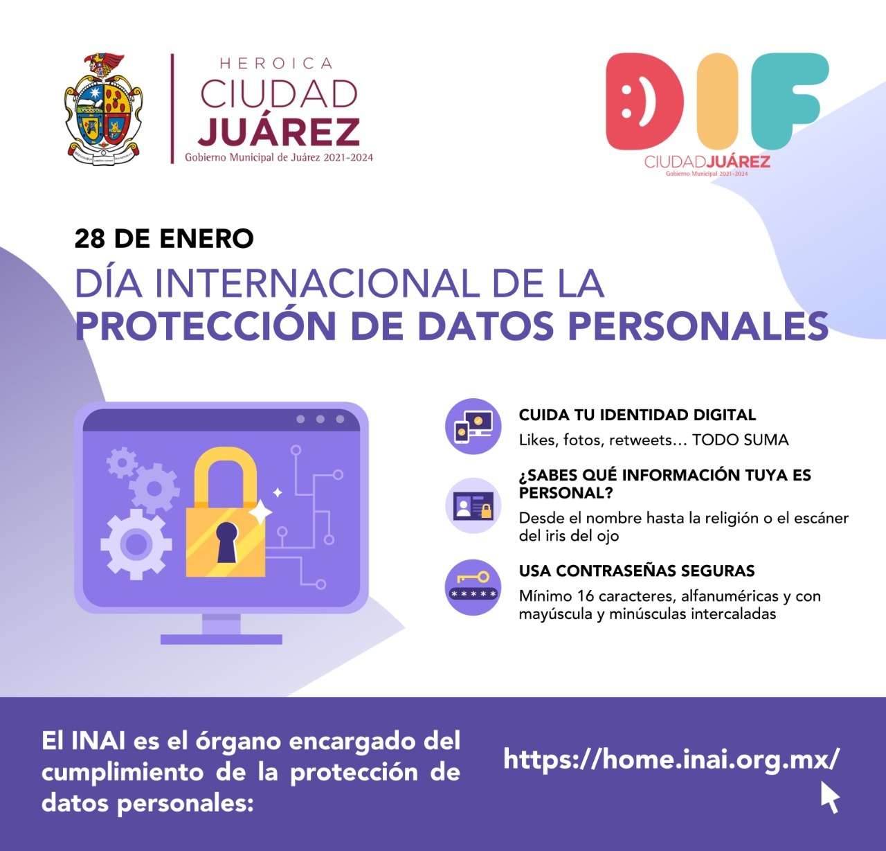 Conmemora dif el día internacional de protección de datos personales
