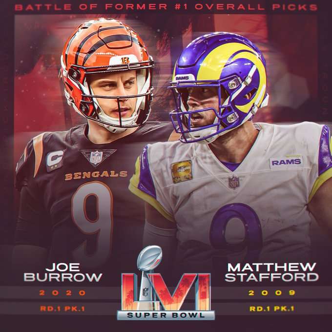 Super Bowl LVI: Matthew Stafford vs Joe Burrow, por su primer triunfo