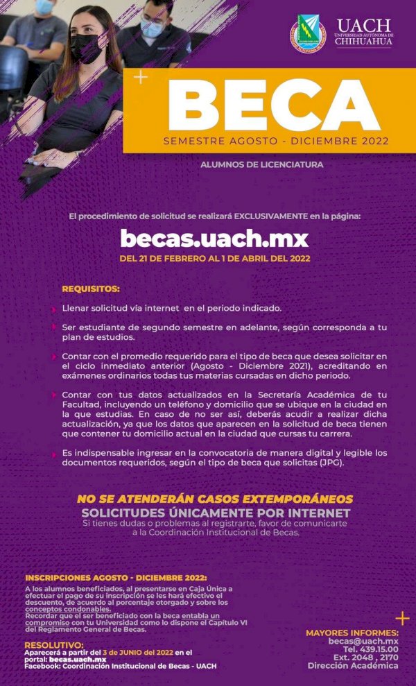 Abre Uach Convocatoria De Becas Ordinarias Para Licenciatura La Opci N De Chihuahua