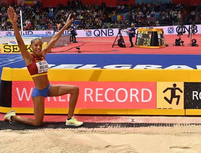 Rompe yulimar rojas el récord mundial del salto triple La Opción de