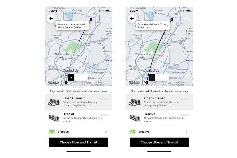 Ya no hace uber viajes directos al aifa