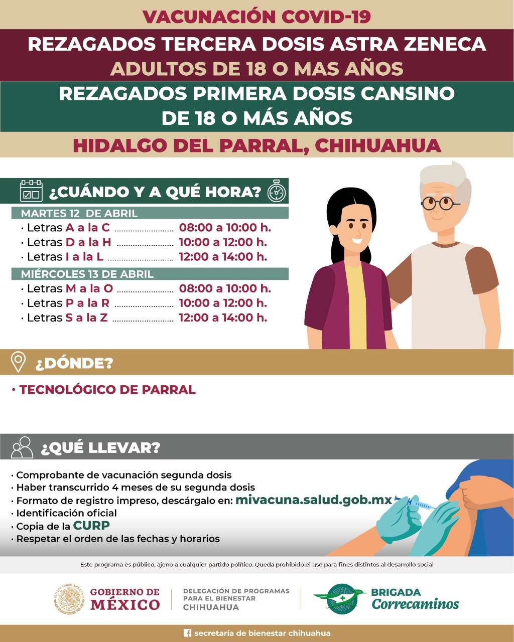 Vacunan a rezagados de cualquier edad en parral esta semana | La Opción de  Chihuahua