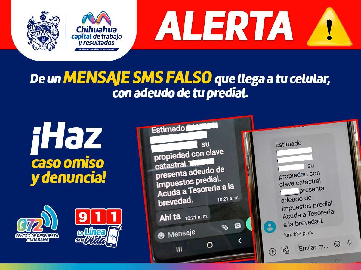 Alertan por falsos mensajes sms en adeudo del predial | La Opción de ...