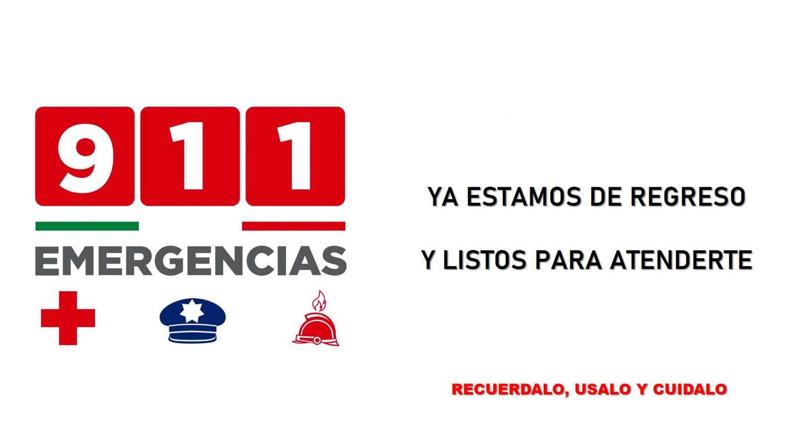 Opera a la normalidad el servicio 911