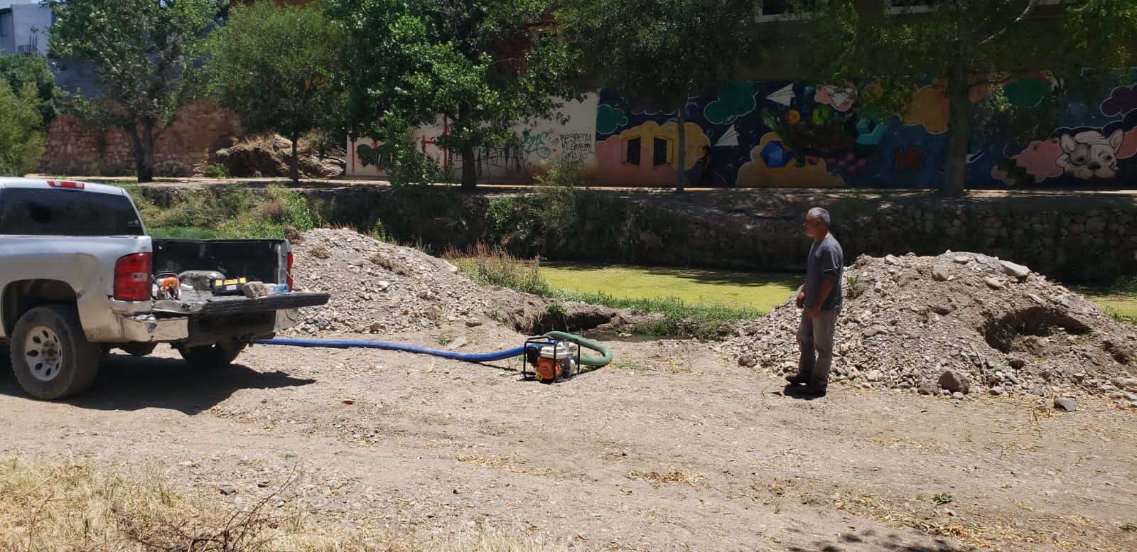 Habilitan cárcamo para extracción de agua