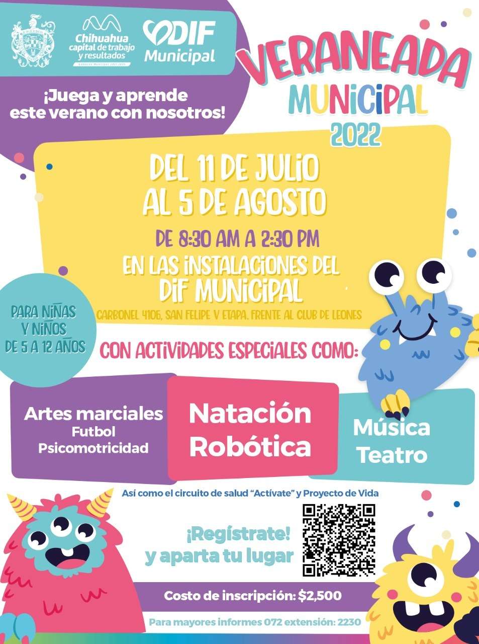 Invitan a inscribirse en cursos de verano del dif municipal | La Opción ...