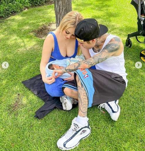 Primeras fotos del bebe de santa fe klan y maya nazor