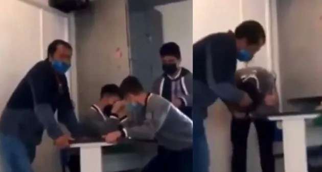 Organiza maestro fuercitas con estudiantes y uno acaba fracturado