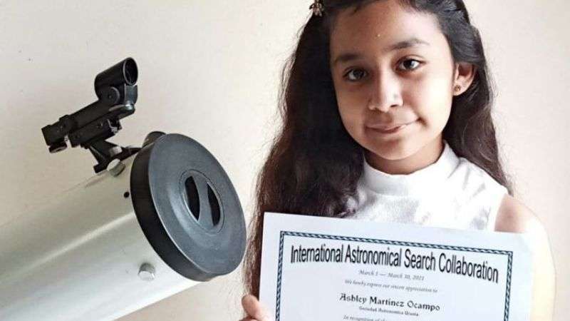 Ashley, niña mexicana descubrió un asteroide; NASA le pondrá su nombre