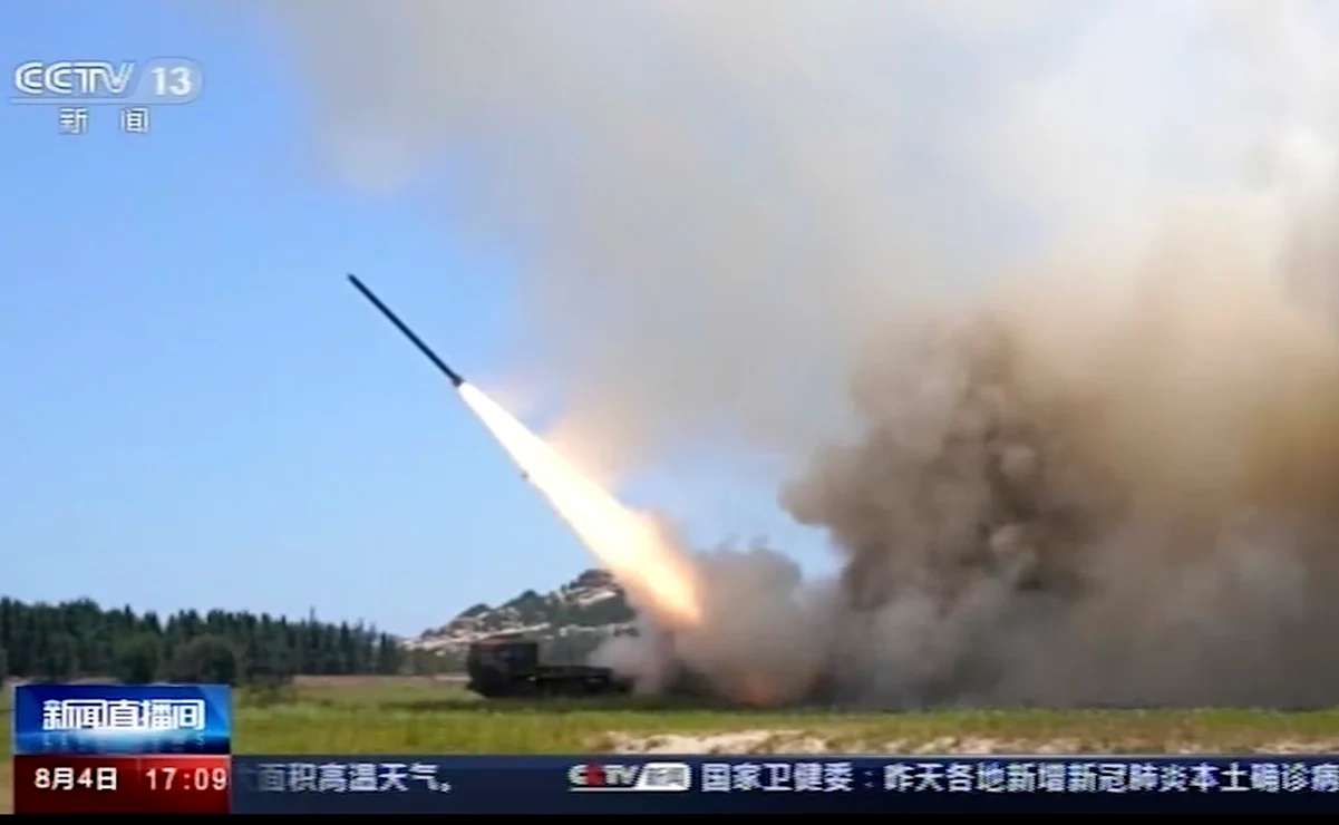 China dispara misiles alrededor de taiwán en protesta por visita de nancy pelosi
