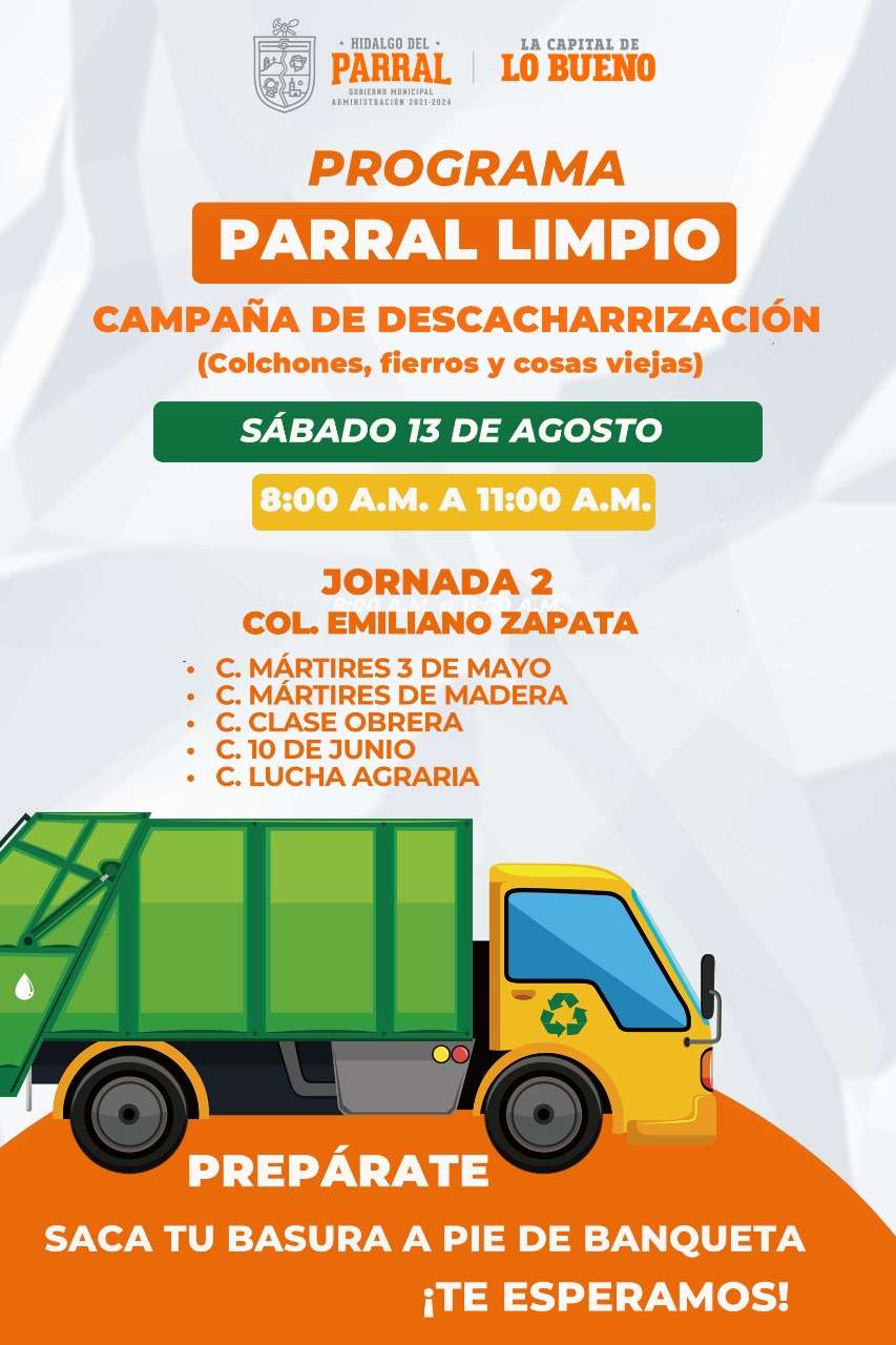 Este sábado, la campaña de descacharrización llega a la zapata
