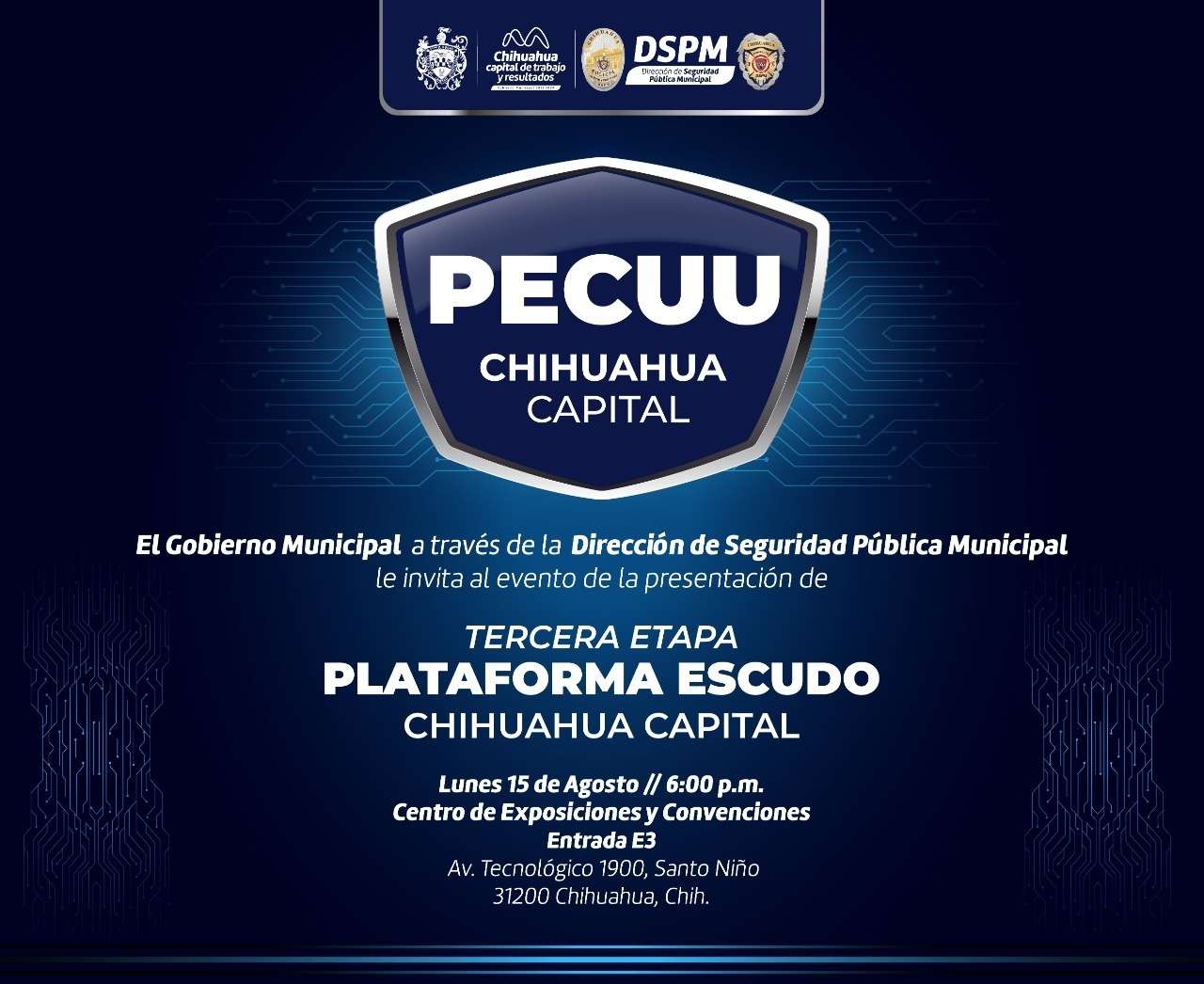 Presentará Alcalde tercera etapa de Plataforma Escudo Chihuahua Capital
