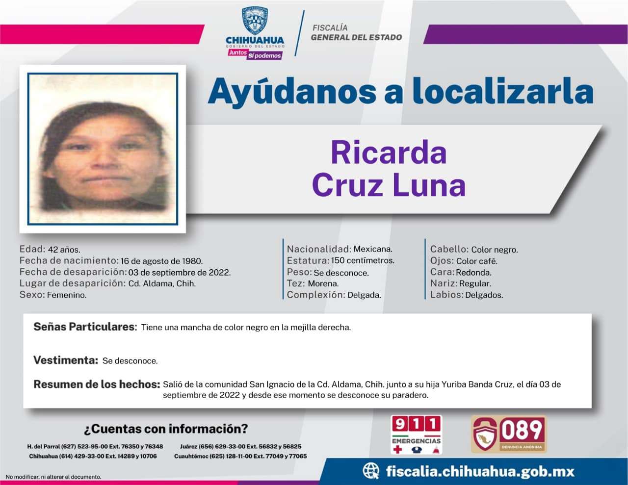 Buscan a madre e hija desaparecidas en aldama | La Opción de Chihuahua