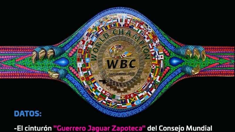 Así es el cinturón Guerrero Jaguar Zapoteca que será disputado por Canelo y Golovkin