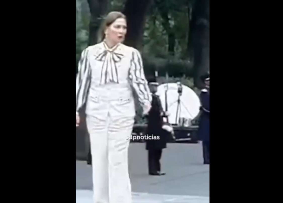 VIDEO: Gutiérrez Müller ordena sacar a Creel de evento de AMLO