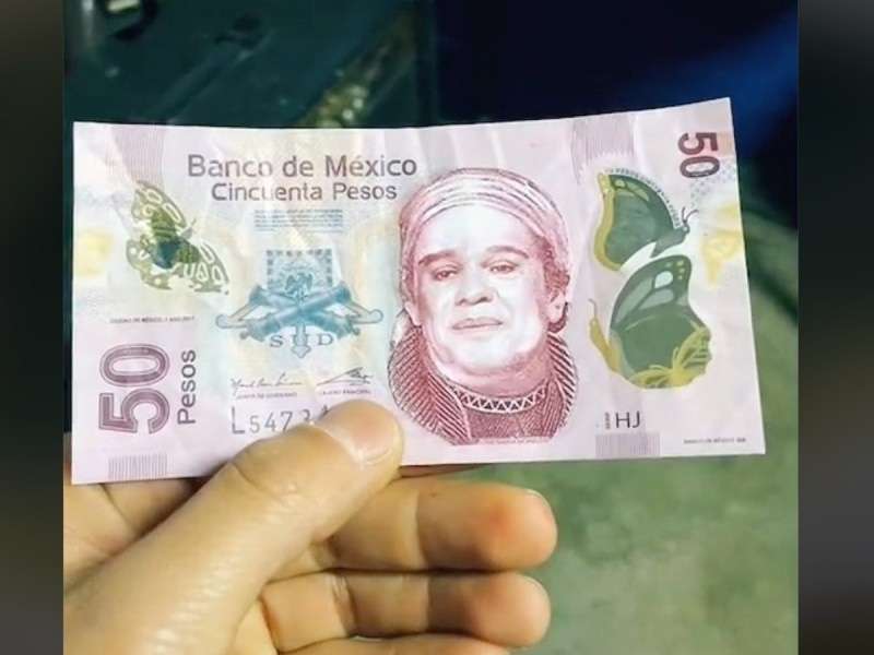 Alerta Banxico por billetes de 50 pesos con la cara de Juan Gabriel